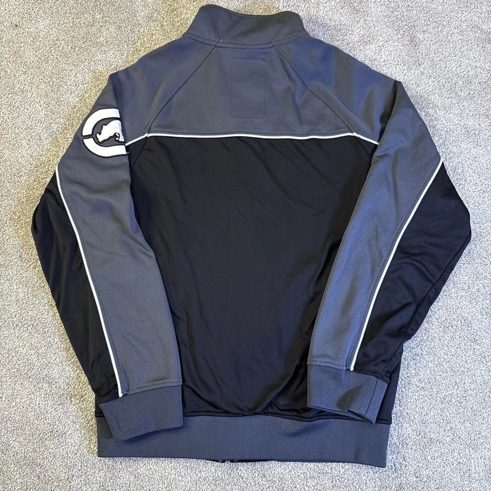 Y2K Ecko Unltd Track Jacket Black Gray Full Zip Skater XXL - Picture 8 of 8